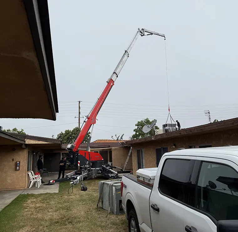 On-Time Boom Crane Rental Services in Riverside, CA