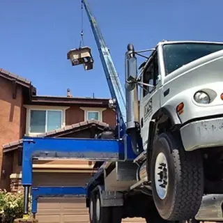 Crane Lifting for Barbecue Island & Kitchen Equipment