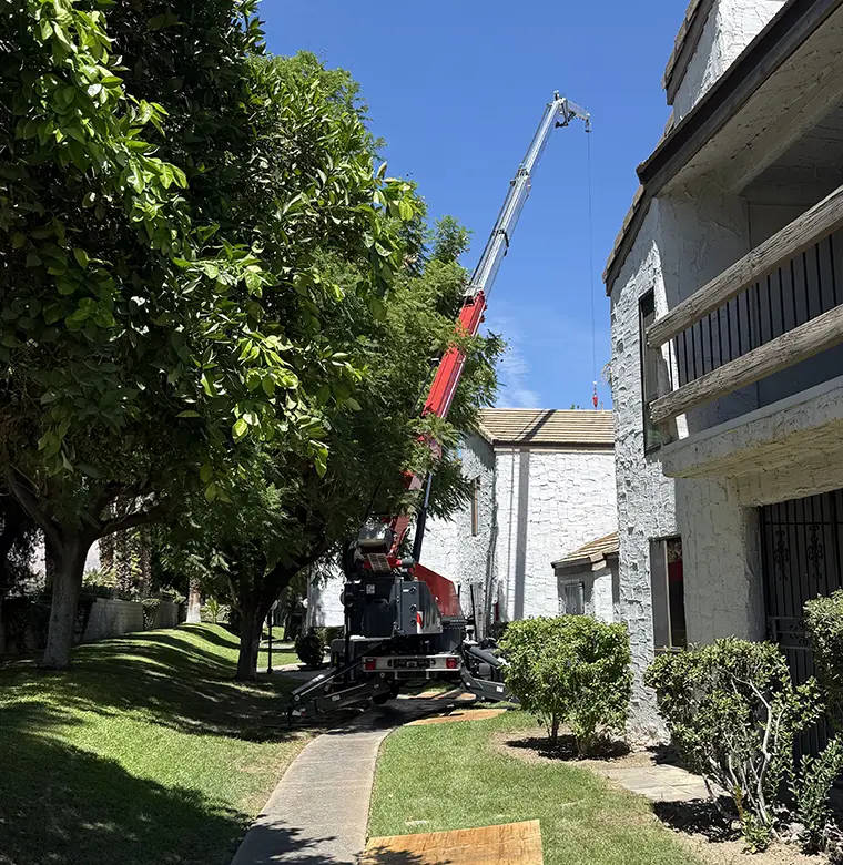 Specialty Trailer Crane Rentals for Small Access Spaces